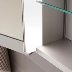 Keuco Royal Match 800mm Semi-Recessed LED Illuminated Mirror Cabinet -Modern Bath Shop 12801171331 d5 3