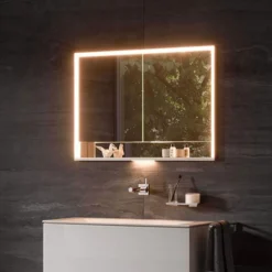 Keuco Royal Lumos 1000mm Semi-Recessed LED Illuminated Mirror Cabinet