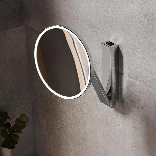 Keuco ILook Move Round Illuminated Cosmetic Mirror - Chrome 2 Keuco ILook Move Round Illuminated Cosmetic Mirror - Chrome - Image 2