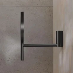 Keuco Plan Wall Mounted Cosmetic Mirror - Black -Modern Bath Shop 17649370002 d2