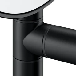 Keuco Plan Wall Mounted Cosmetic Mirror - Black -Modern Bath Shop 17649370002 d4