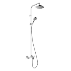 Hansgrohe Vernis Blend EcoSmart Showerpipe 200 Thermostatic Bath Shower Mixer - Chrome