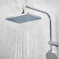 Hansgrohe Vernis Shape Showerpipe 230 Thermostatic Bath Shower Mixer -Modern Bath Shop 26284000 d1n