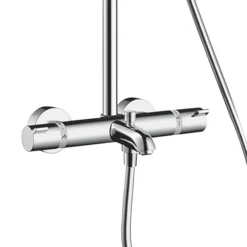 Hansgrohe Croma Select E Showerpipe 180 Thermostatic Bath Shower Mixer -Modern Bath Shop 27352400 d1