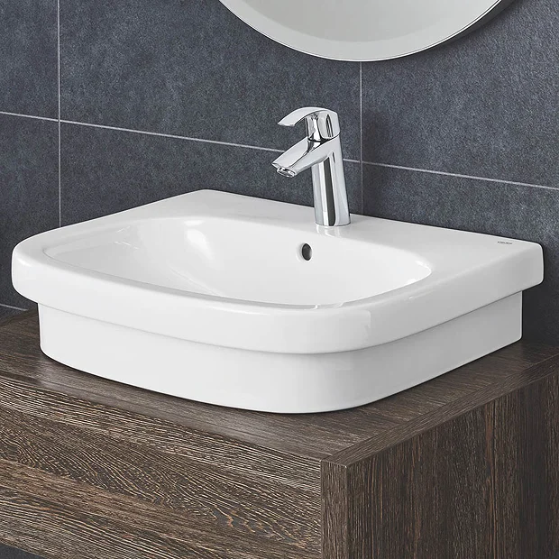 Grohe Euro 600mm 1TH Counter Top Basin 2 Grohe Euro 600mm 1TH Counter Top Basin - Image 2
