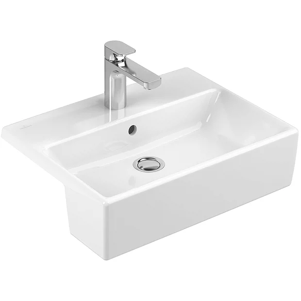 Villeroy & Boch Villeroy And Boch Memento 550 X 420mm 1TH Semi-Recessed Basin 1 Villeroy & Boch Villeroy And Boch Memento 550 X 420mm 1TH Semi-Recessed Basin