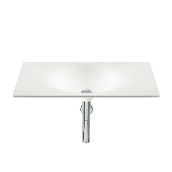 Roca - Kalahari-N Single Bowl Wall Mounted Basin - 650mm - 0 Or 1 Tap Hole Option 1 Roca - Kalahari-N Single Bowl Wall Mounted Basin - 650mm - 0 Or 1 Tap Hole Option