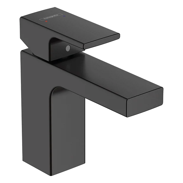 Hansgrohe Vernis Shape Single Lever Basin Mixer 100 With Pop-up Waste - Matt Black 2 Hansgrohe Vernis Shape Single Lever Basin Mixer 100 With Pop-up Waste - Matt Black - Image 2