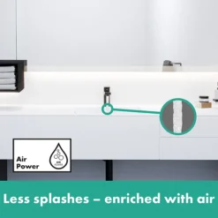 Hansgrohe Vernis Shape Single Lever Basin Mixer 100 With Pop-up Waste - Matt Black 6 Hansgrohe Vernis Shape Single Lever Basin Mixer 100 With Pop-up Waste - Matt Black -Modern Bath Shop 71561670ai2