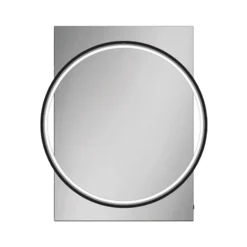HIB Solas 60 LED Illuminated Mirror (Matt Black Frame)