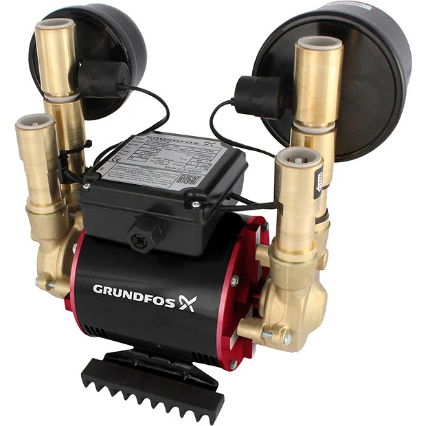 Grundfos Amazon STN-4.0 B Universal Brass Twin Impeller Regenerative Shower Booster Pump 4.0 Bar 2 Grundfos Amazon STN-4.0 B Universal Brass Twin Impeller Regenerative Shower Booster Pump 4.0 Bar - Image 2