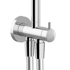 AQUAS Aquamax Pro With Column Manual 9.5kw Full Chrome Electric Shower -Modern Bath Shop a000529 d4