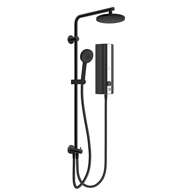 AQUAS Aquamax Pro With Column Manual 9.5kw Matt Black Electric Shower 2 AQUAS Aquamax Pro With Column Manual 9.5kw Matt Black Electric Shower - Image 2