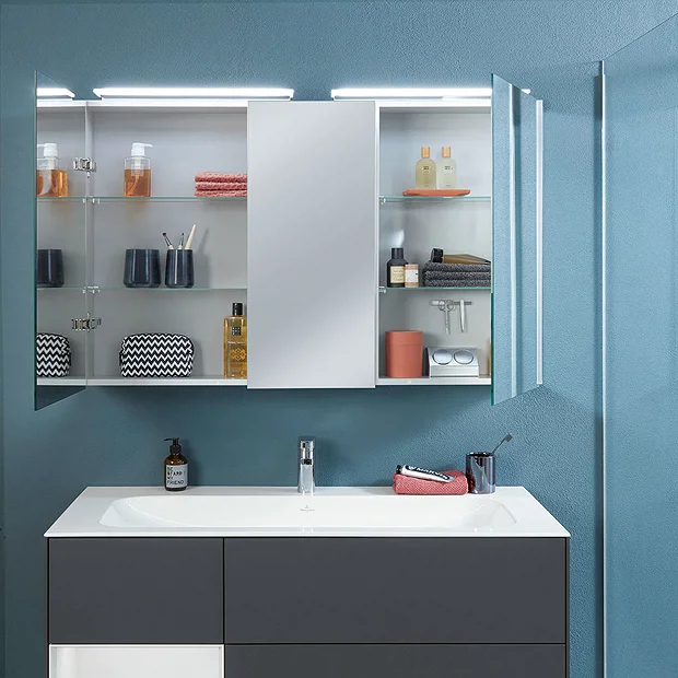 Villeroy & Boch Villeroy And Boch H746 X W807mm My View One LED Illuminated Mirror Cabinet 3 Villeroy & Boch Villeroy And Boch H746 X W807mm My View One LED Illuminated Mirror Cabinet - Image 3
