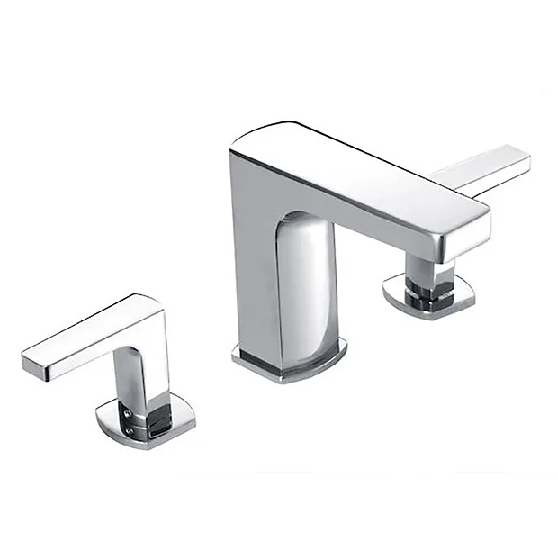Roca Escuadra 3-Hole Basin Mixer + Waste 1 Roca Escuadra 3-Hole Basin Mixer + Waste