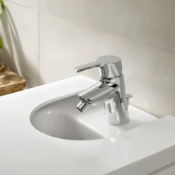 Roca Malva Bidet Mixer With Pop-up Waste