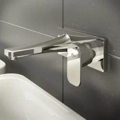 Ideal Standard Tonic II 180mm Spout Wall Mounted Basin Mixer -Modern Bath Shop a6334aaa5948nu d3