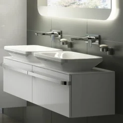 Ideal Standard Tonic II 180mm Spout Wall Mounted Basin Mixer -Modern Bath Shop a6334aaa5948nu d4