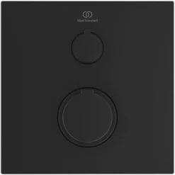 Ideal Standard Silk Black Ceratherm C100 Built-In Thermostatic 1 Outlet Shower Mixer -Modern Bath Shop a6956xg d1