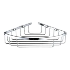 Heritage Corner Wire Basket - Chrome