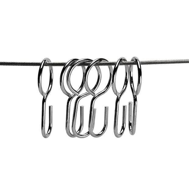 Croydex Contemporary Chrome Wireline Non-Hinged 3000mm 1 Croydex Contemporary Chrome Wireline Non-Hinged 3000mm