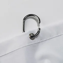 Croydex Plain White Textile Shower Curtain W1800 X H1800mm -Modern Bath Shop af159022ai2