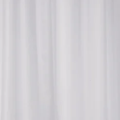 Croydex Plain White Textile Shower Curtain W1800 X H1800mm