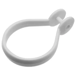 Croydex White Button Shower Curtain Rings -Modern Bath Shop ak142222ai1