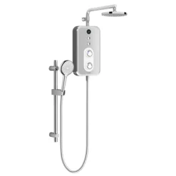 AQUAS Reva Flex Smart 9.5KW Chrome + White Electric Shower -Modern Bath Shop aq000457 d1