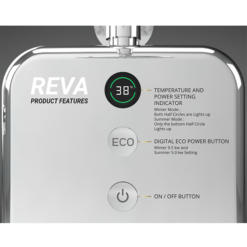 AQUAS Reva Flex Smart 9.5KW Chrome + White Electric Shower -Modern Bath Shop aq000457 d2