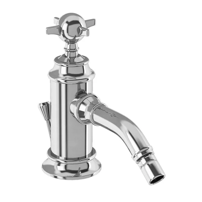 Arcade Bidet Mixer & Pop-up Waste With Tap Handle - Chrome 1 Arcade Bidet Mixer & Pop-up Waste With Tap Handle - Chrome