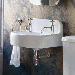 Arcade 500mm Cloakroom Basin Two Tap Hole With Overflow