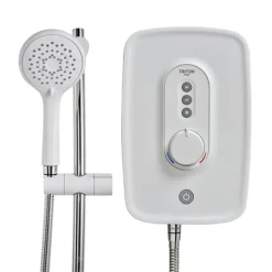 Triton Danzi 10.5kw Electric Shower - White -Modern Bath Shop ardanz08w d3 1