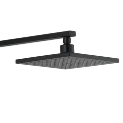 Arezzo Modern Square Thermostatic Shower - Matt Black -Modern Bath Shop arz002dv1