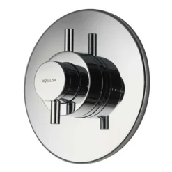 Aqualisa - Aspire DL Concealed Thermostatic Shower Valve With Wall Mounted Fixed Head -Modern Bath Shop asp001cf d1