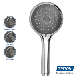 Triton - Aspirante 8.5 Kw Electric Shower - White Gloss -Modern Bath Shop asp08gswhta4 1