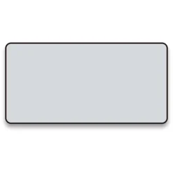 Arezzo Matt Black Framed Bathroom Mirror - 1400 X 700mm -Modern Bath Shop az147cvmb d1