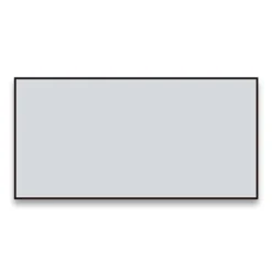 Arezzo Matt Black Square Edge Framed Bathroom Mirror - 1400 X 500mm -Modern Bath Shop az147mb d1