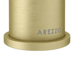 Arezzo Fluted Round Brushed Brass High Rise Mono Basin Mixer Tap -Modern Bath Shop az2ltbbf d1