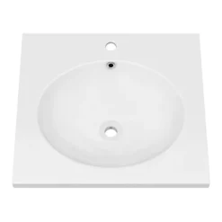 Arezzo 500 Wall Hung Basin With Chrome Towel Rail Frame -Modern Bath Shop az5chrfrm d2