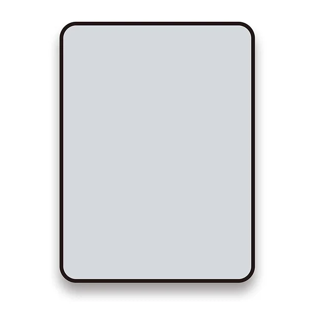 Arezzo Matt Black 800 X 600 Rectangular Mirror 3 Arezzo Matt Black 800 X 600 Rectangular Mirror - Image 3