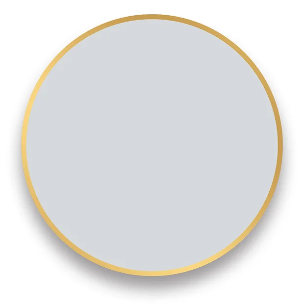 Arezzo Brushed Brass 600mm Round Mirror 3 Arezzo Brushed Brass 600mm Round Mirror - Image 3