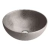 Arezzo Round 410mm Silver Mottled Design Ceramic Counter Top Basin