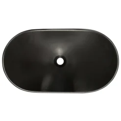 Arezzo Oval Counter Top Basin (620mm Wide - Matt Black) -Modern Bath Shop az7811ambd3