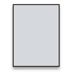 Arezzo Matt Black Square Edge Framed Bathroom Mirror - 800 X 600mm -Modern Bath Shop azs68mb d1