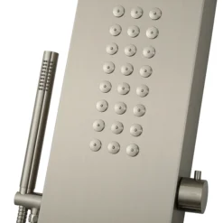 Arezzo Shower Tower Panel - Stainless Steel (Thermostatic) -Modern Bath Shop azstp5ss d5