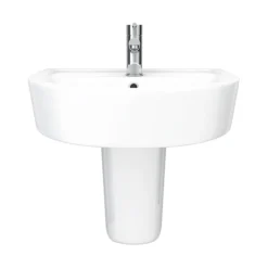Bianco Modern Wall Hung Basin -Modern Bath Shop b420bsp d3