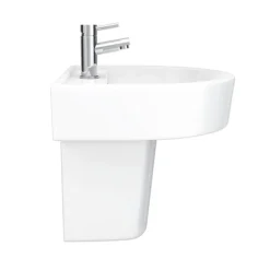 Bianco Modern Wall Hung Basin -Modern Bath Shop b420bsp d4