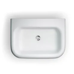 Clearwater - Medium Traditional Roll Top Basin With Stainless Steel Stand - W650 X D470mm -Modern Bath Shop b8eb8esd1