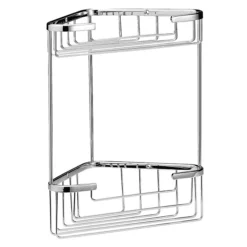 Bayswater Large Wirework 2 Tier Corner Basket